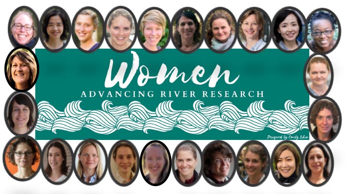 women advancing river research lecture series logo