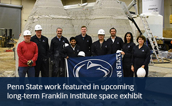Penn State work featured in upcoming long-term Franklin Institute space exhibit