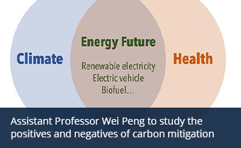 Button to Wei Peng grant story for carbon mitigation