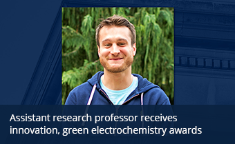 Assistant research professor receives innovation, green electrochemistry awards