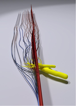 Streamlines showing flow strucutre