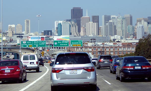 busy freeway in San Francisco